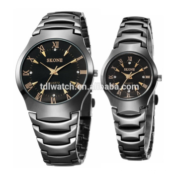 7133 life waterproof stainless steel chain black color wrist watch